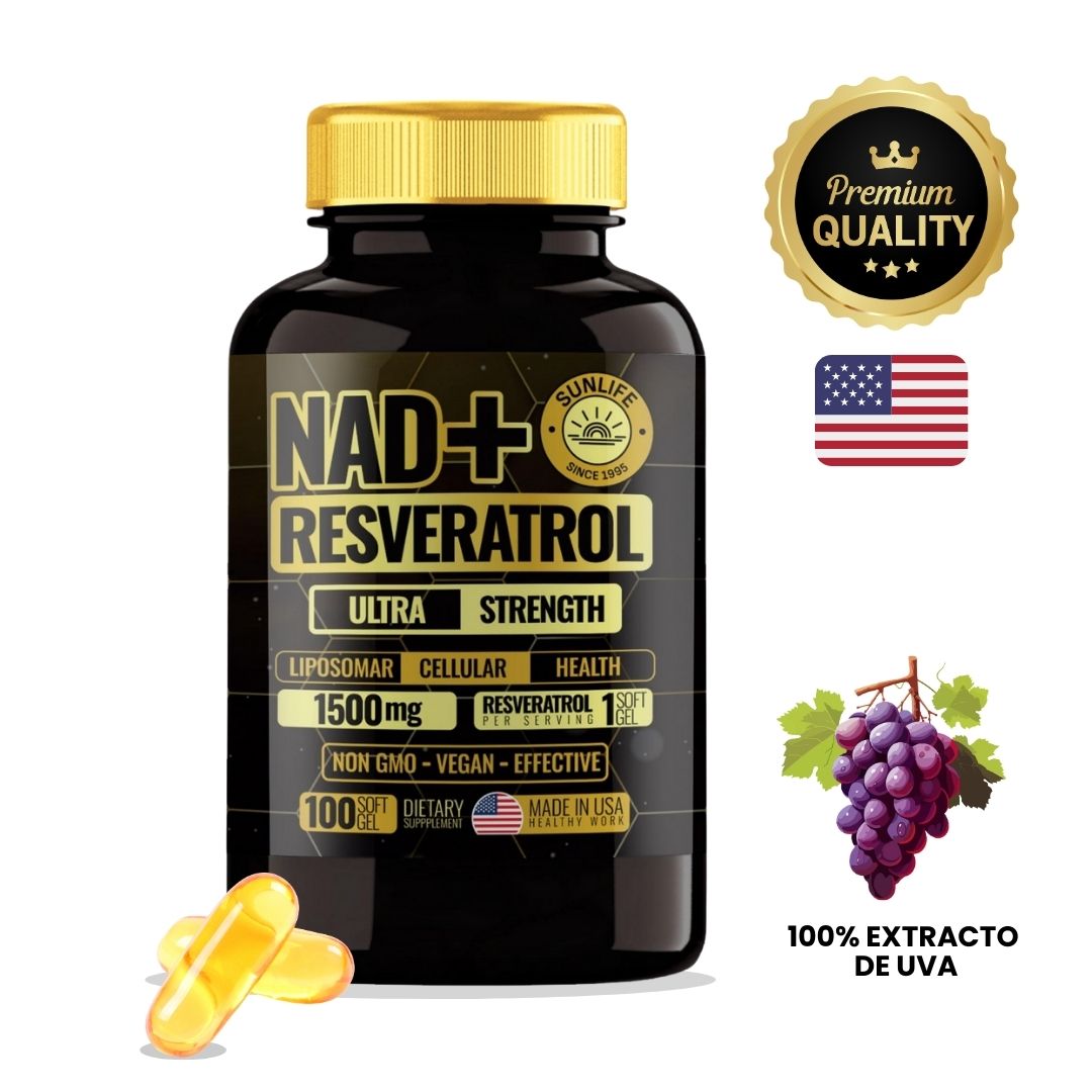 NAD+ RESVERATROL AMERICANO ALTA PUREZA 🇺🇸