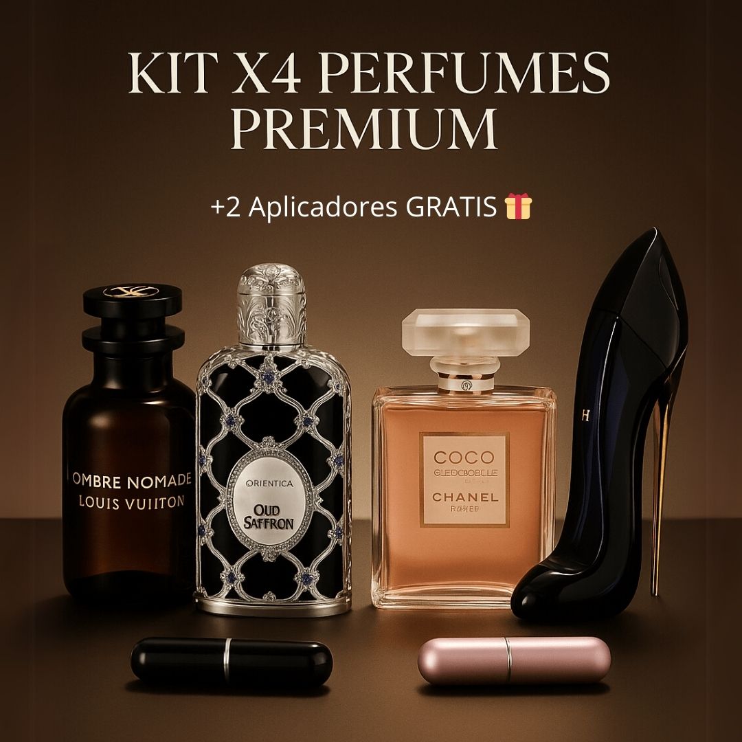 Kit x4 Perfumes Femeninos Premium AAA