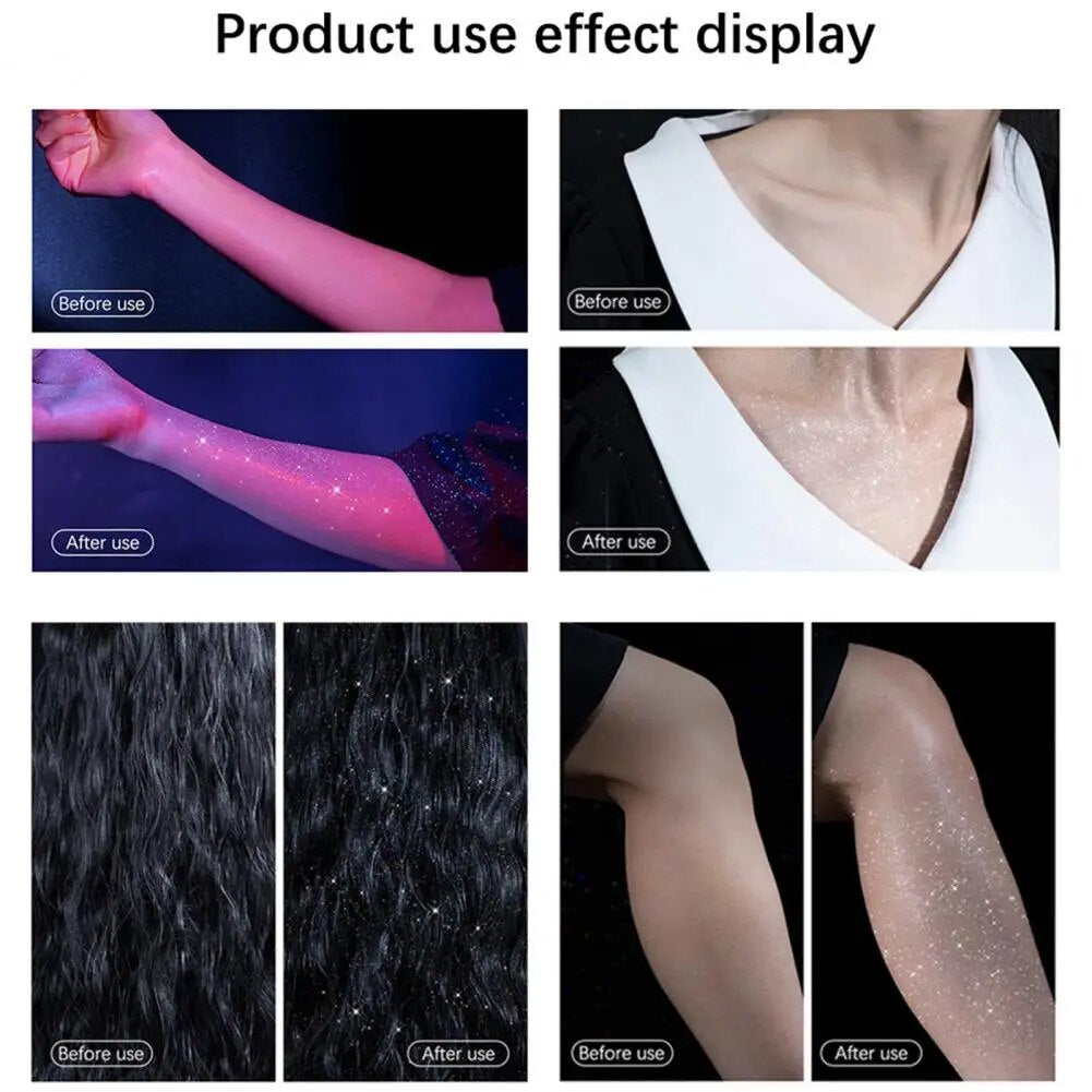 Skin® Spray Glitter Iluminador 2x1