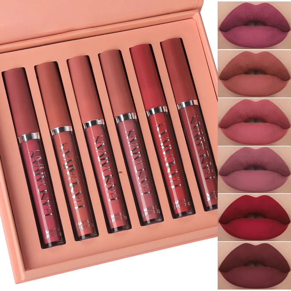 KIT X6 LABIALES PREMIUM RESISTENTES AL AGUA - Handaiyan®