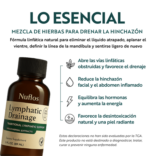 Gotas Nuflos – Drena La Hinchazón De Forma Natural En Cara, Abdomen y Piernas