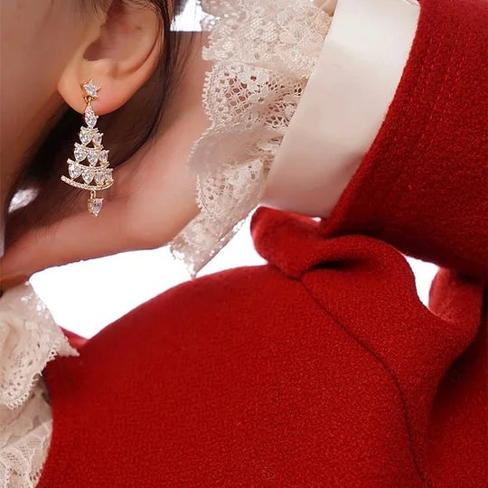 TreeGlow™ Aretes Navideños de Lujo ✨