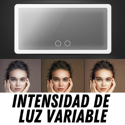 ESPEJO LED RECARGABLE USB PARA CARRO