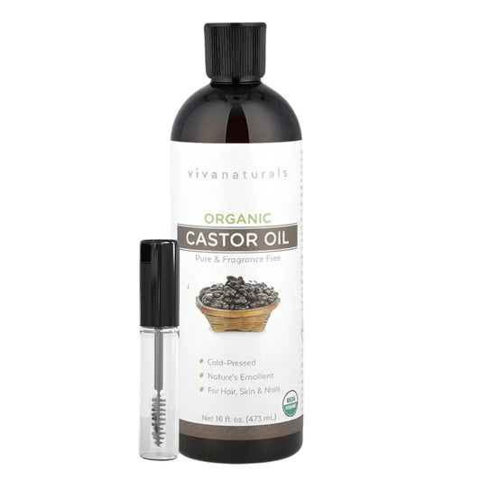 Aceite de ricino (Organic Castor Oil) Engrosamiento capilar Natural