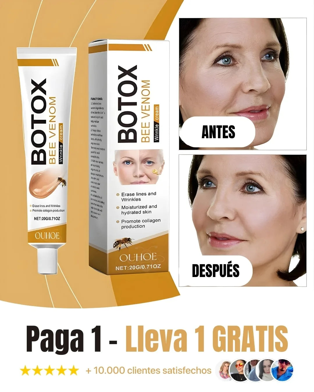 Crema Botox con Veneno de Abeja - Oferta 2x1